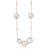 18" Round Filled Rose-Gold Plated Necklace