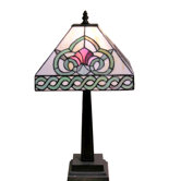 Floral Mission-Style Table Lamp