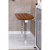 Wooden Slatted Seat in Wood