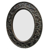 Forever Nights Wall Mirror in Dark Gold