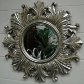 Ariel Round Traditional Framed Mirror