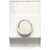 Double Pole Thermostat in White