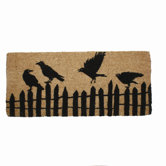 Spooky Party Perched Crows Estate Coir Mat