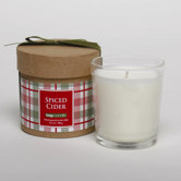 Chalet Plaid Filled Glass Votive