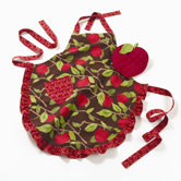 Harvest Market Apple Orchard Apron and Potholder
