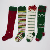 Twas The Night Knitted Holiday Stocking (Set of 4)