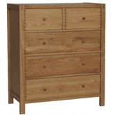 Canberra 2 Over 3 Drawer Tallboy Chest