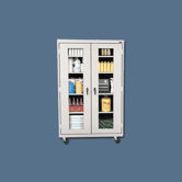 Transport Clear View Four Shelf Extra Large Mobile Storage - 78" x 46" x 18"