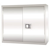 Stainless Steel Wall Cabinet with Paddle Lock, 30x12x30