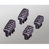 4 Piece Plastic Feet Set in Black