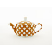 White Polka Dots Small Teapot