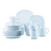 Cosmo 18 Piece Porcelain Coffee Set in Uni White