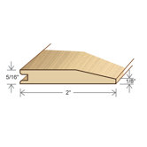 78" Solid Hardwood Unfinished Red Oak Reducer for 5/16" Floors