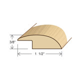 78" Solid Hardwood Unfinished Maple Reducer Overlap