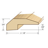 78" Solid Hardwood Unfinished Maple Threshold