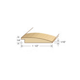 78" Solid Hardwood Unfinished Pine Reducer for 1/4" Floors