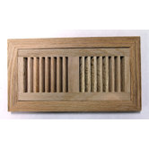 4" x 10" Surface Mount Unfinished Red Oak Wood Vent