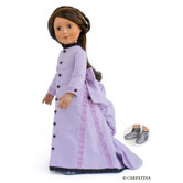 Victorian Day Dress for 18" Slim Dolls