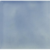 Hand-Painted Ceramic 6" x 6" Glazed Field Tile in Cancun