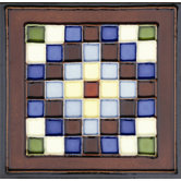 Mission 6" x 6" Hand-Painted Ceramic Decorative Tile in Cuadros