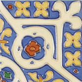 Mission 6" x 6" Hand-Painted Ceramic Decorative Tile in Piramide