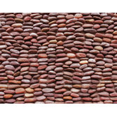 Standing Pebbles 4" x 12" Interlocking Mesh Tile in Rustic