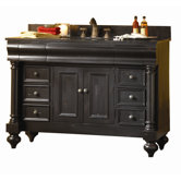 Guild Hall 48" Distressed Vanity with Granite Top