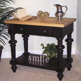 Signature Kitchen Island with Butcher Block Top