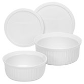 French White 4 Piece Bakeware Set
