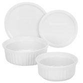 French White 4 Piece Bakeware Set