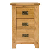 Brunswick 3 Drawer Bedroom Bedside Table