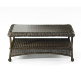 Balsam Coffee Table with Glass Top