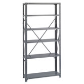 Commercial Steel Shelving Unit, 6 Shelves