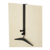 Over the Door Double Hook with Hangers in Black (Set of 6)