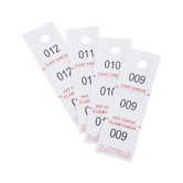 Three-Part Coat Room Checks (Pack of 24)