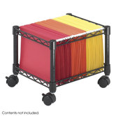 Mini Mobile Wire File Cart, Steel Wire