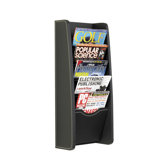 Leather Look Magazine Rack, 5 Compartments