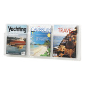 Safco Magazine Rack with 3 Pockets (Horizontal)