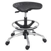 Sit-Star Stool with Footring and Caster