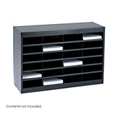 Steel Literature Organizer with 24 Letter-Size Compartments