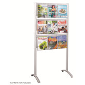 Luxe Magazine Rack, 9 Compartments