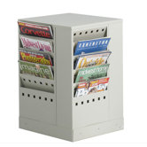 20-Pocket Steel Rotary Magazine Rack