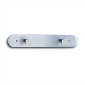 Nail Head Wall Coat Rack, Two Hooks