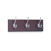 3 Hook Wood Coat Rack