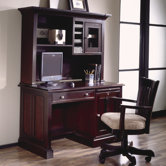 Urban Crossings 50" W Computer Desk with Hutch