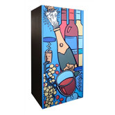 440 L'Artiste Oak Wine Cooler Cabinet