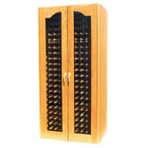 440 Two Door Provincial Oak Wine Cooler Cabinet