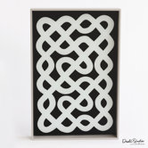Labyrinth Lacquered Wood Tray