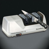Professional Sharpening Station Electric Knife Sharpener in Brushed Metal