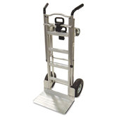 3-in-1 Convertible Truck, 1000lb Capacity, 20-1/2w x 21-1/4d x 47-4/5h, Aluminum